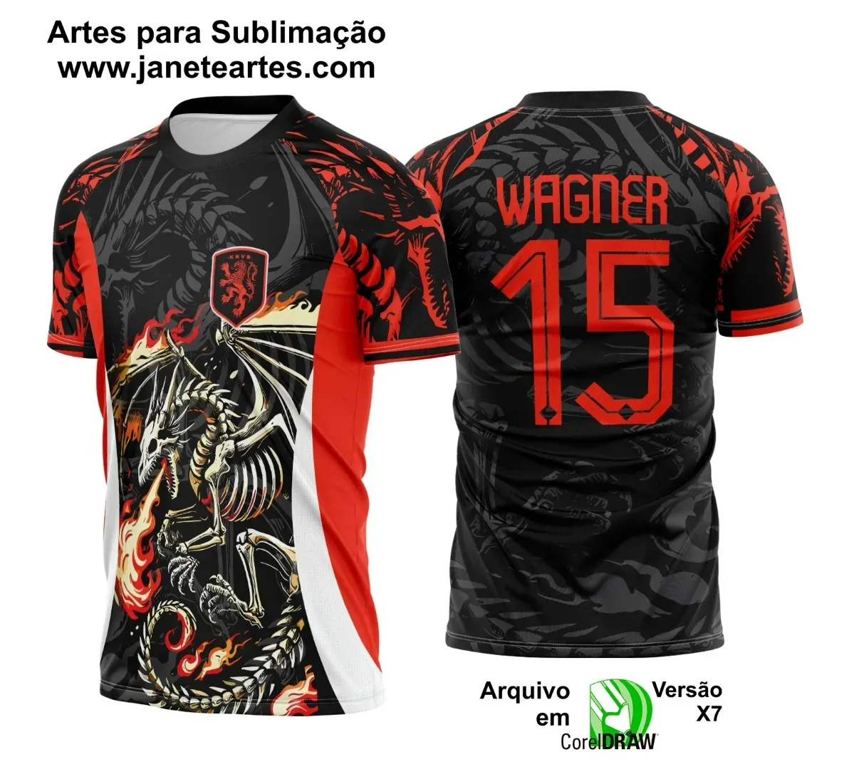 Camiseta Interclasse Dragão Fogo 2025 – Vetor Pronto Camiseta Interclasse Dragão Fogo 2025 – Vetor Pronto