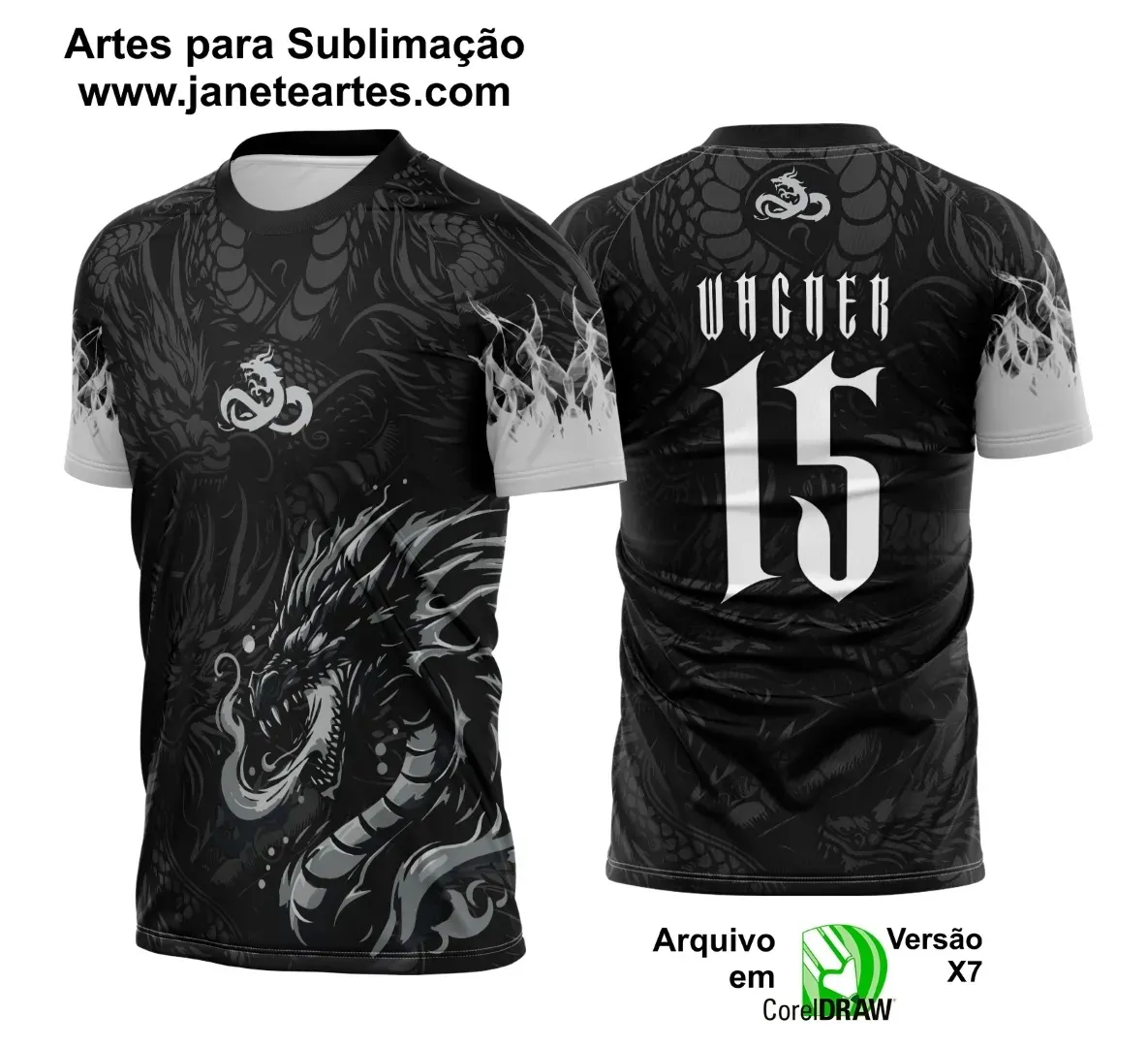 Camiseta Interclasse Dragão Fogo 2025 – Vetor Pronto Camiseta Interclasse Dragão Fogo 2025 – Vetor Pronto