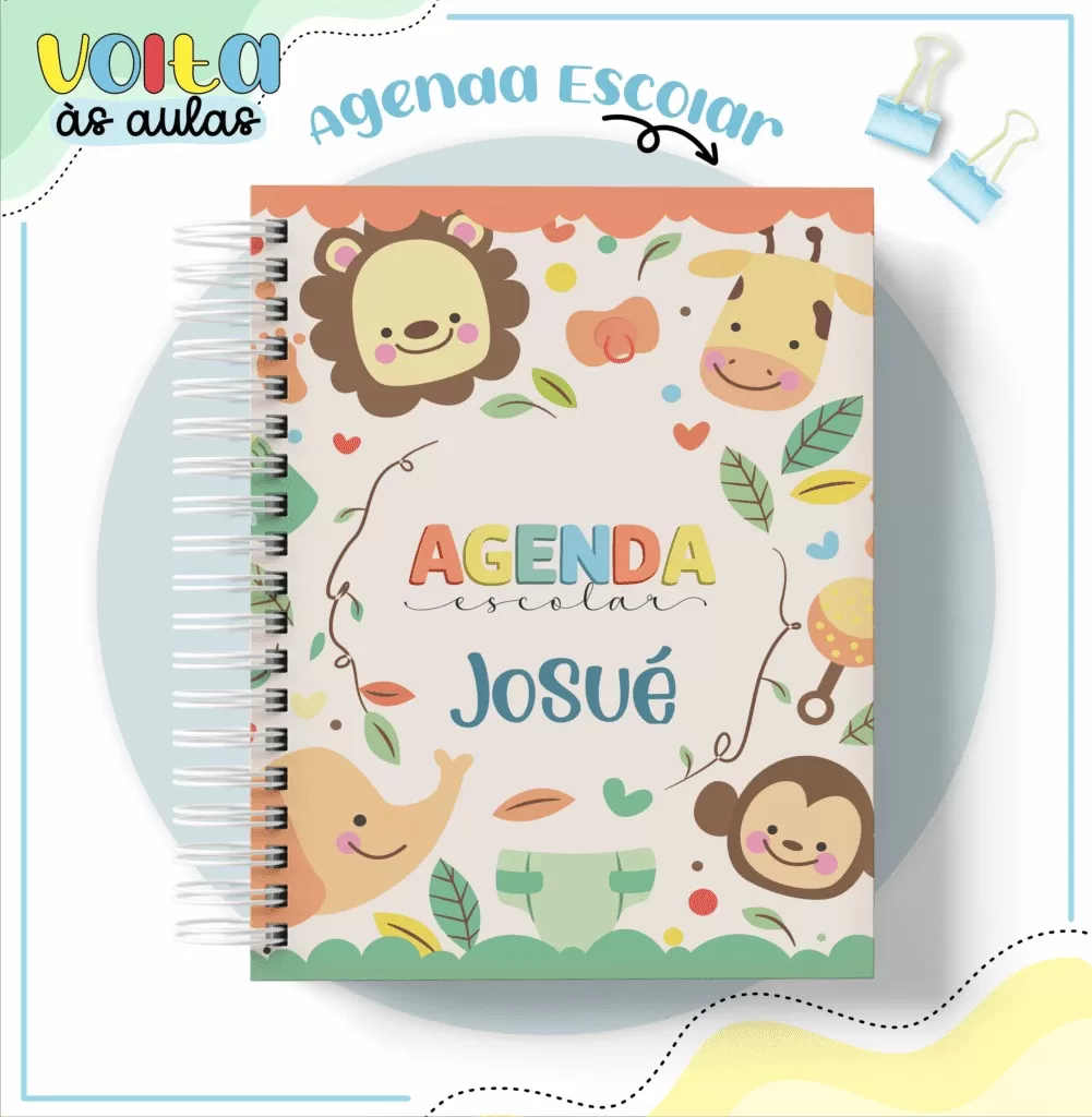 Agendas Escolares Baby – Volta às Aulas 2024 (Lina Criativa)