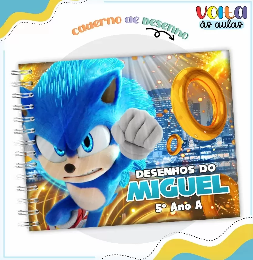 Arquivo Digital – Meninos | Sonic – Volta às Aulas 2024 – Lina Criativa