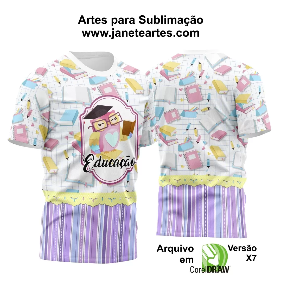 Arte Camisa Professora - Professor - Vetor Digital Corel