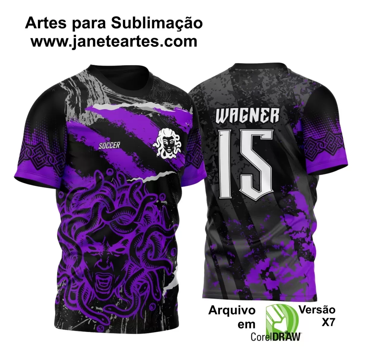 Arte Vetor Camisa Para InterClasse Medusa em Fúria 2024 Modelo 05