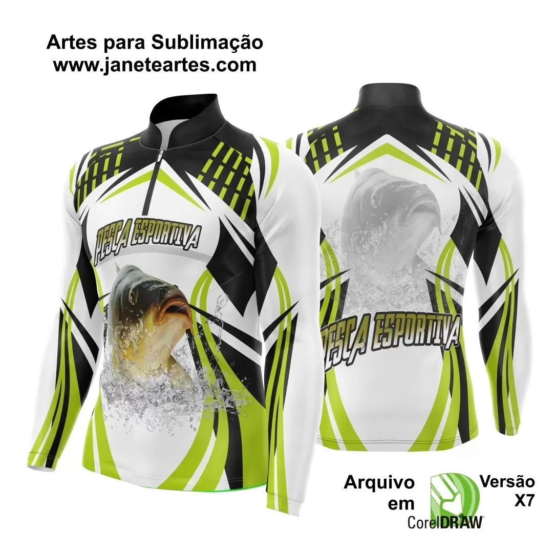 Arte Vetor  Camisa Pesca Esportiva