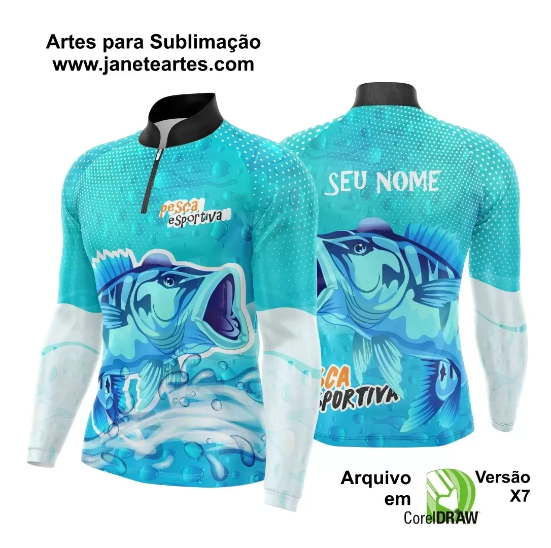 Arte Vetor  Camisa Pesca Esportiva