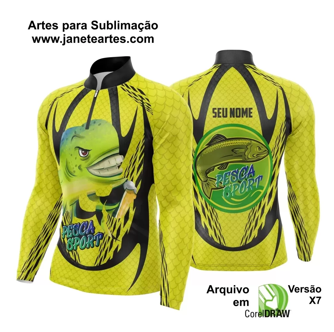 Arte Vetor  Camisa Pesca Esportiva