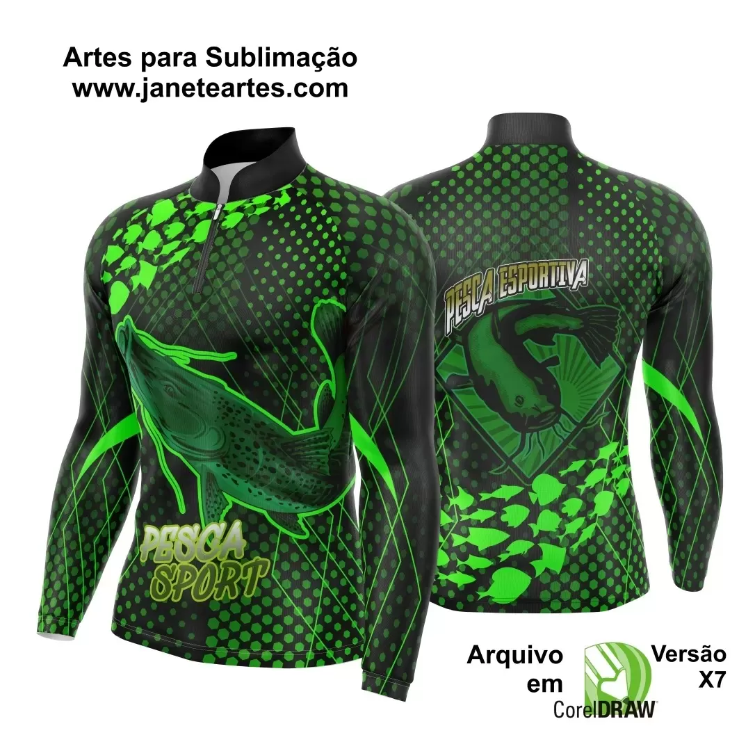 Arte Vetor  Camisa Pesca Esportiva