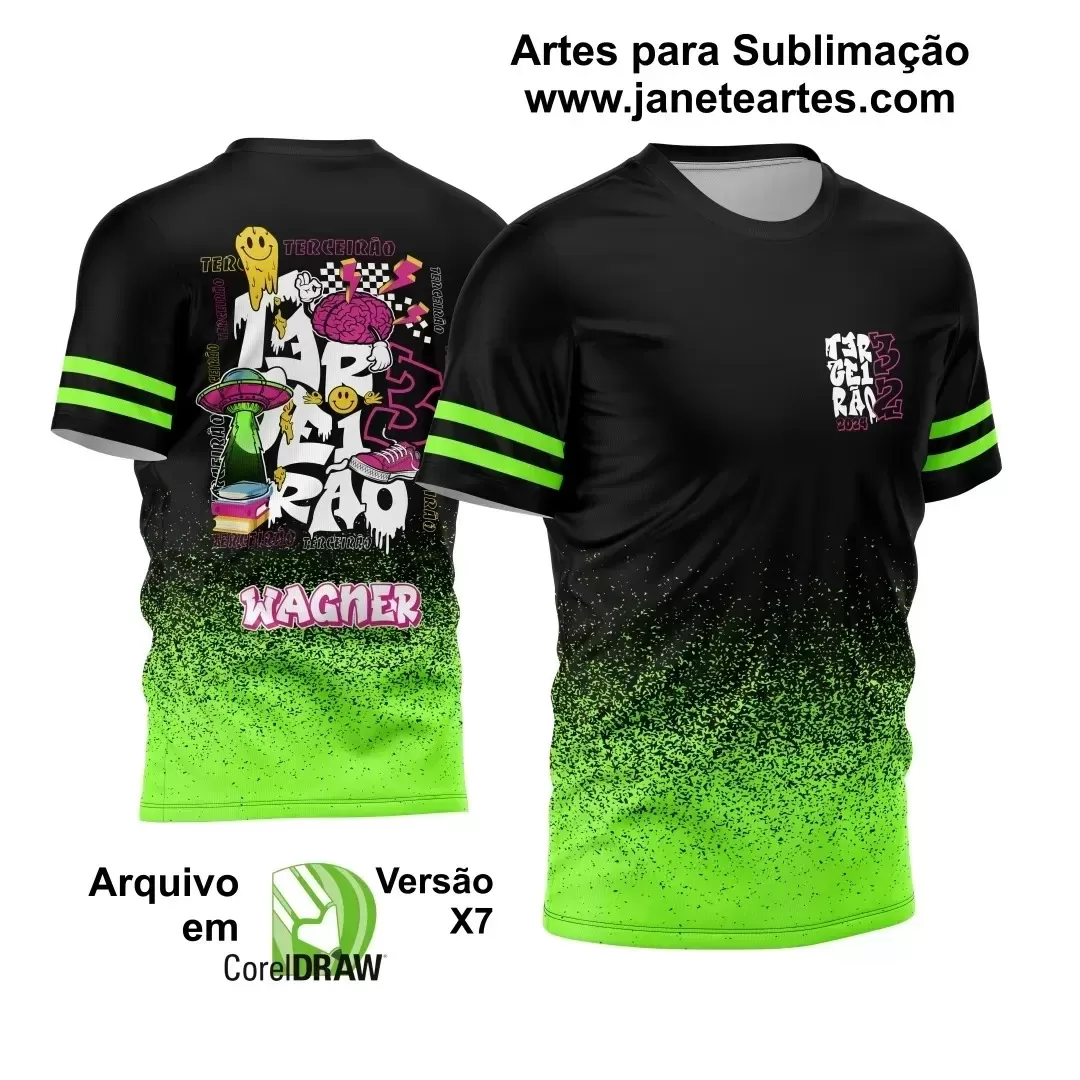 Arte Vetor Camisa Terceirão 2024 Alien | Modelo 04