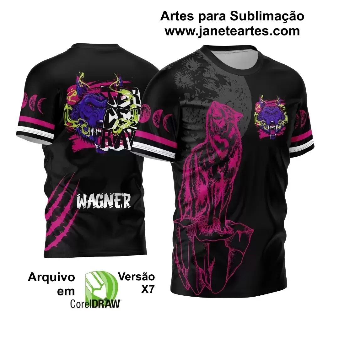 Arte Vetor Camisa Terceirão 2024 Lobo da Lua Modelo 02