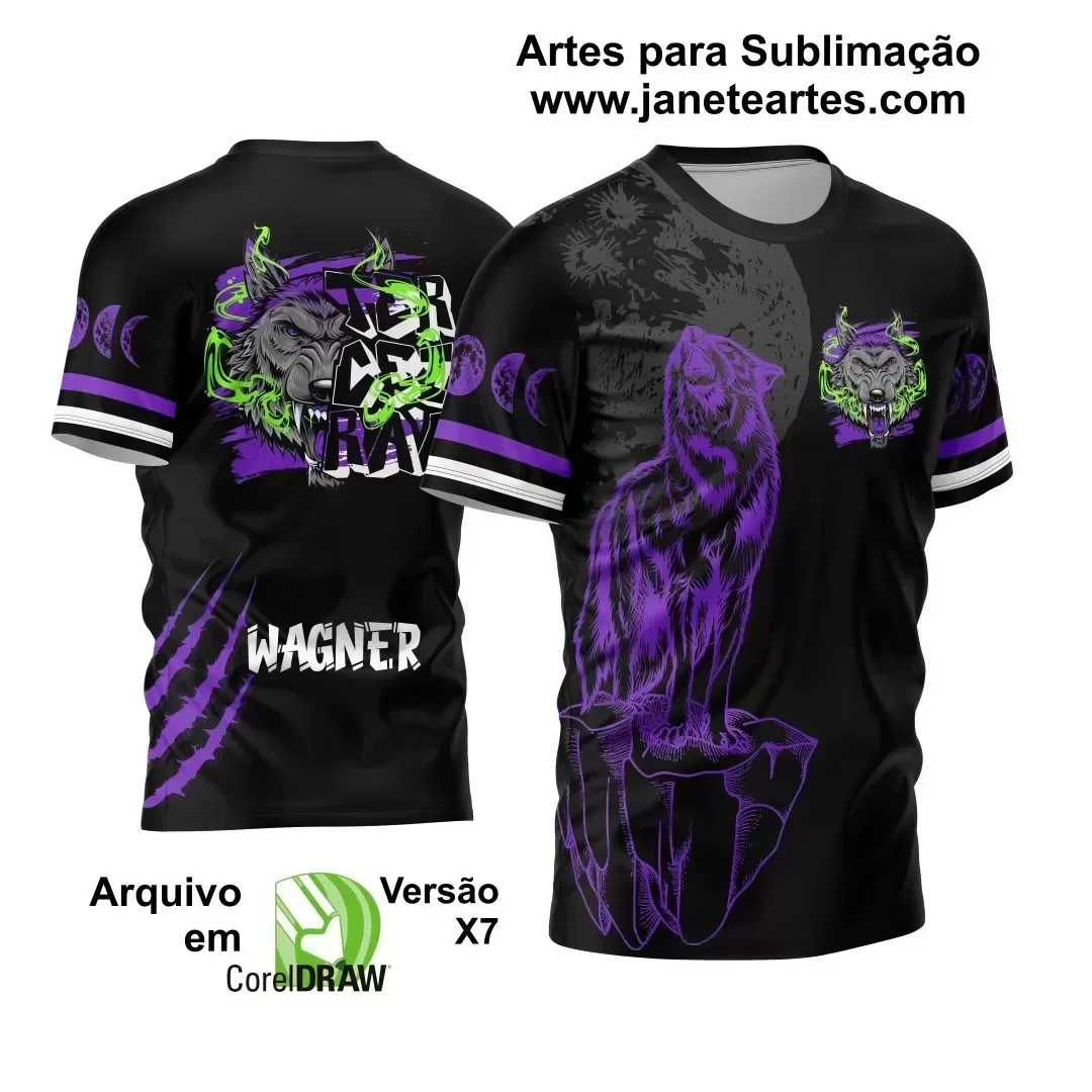 Arte Vetor Camisa Terceirão 2024 Lobo da Lua Modelo 13