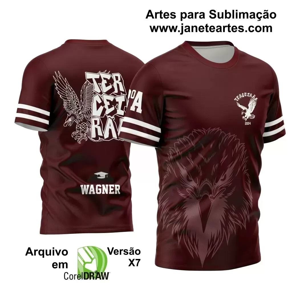 Arte Vetor Camisa Terceirão Águia 2024 Modelo 02