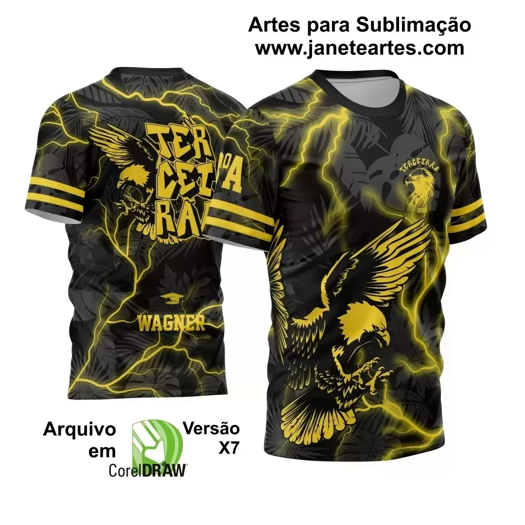 Arte Vetor Camisa Terceirão Águia 2024 Modelo 04