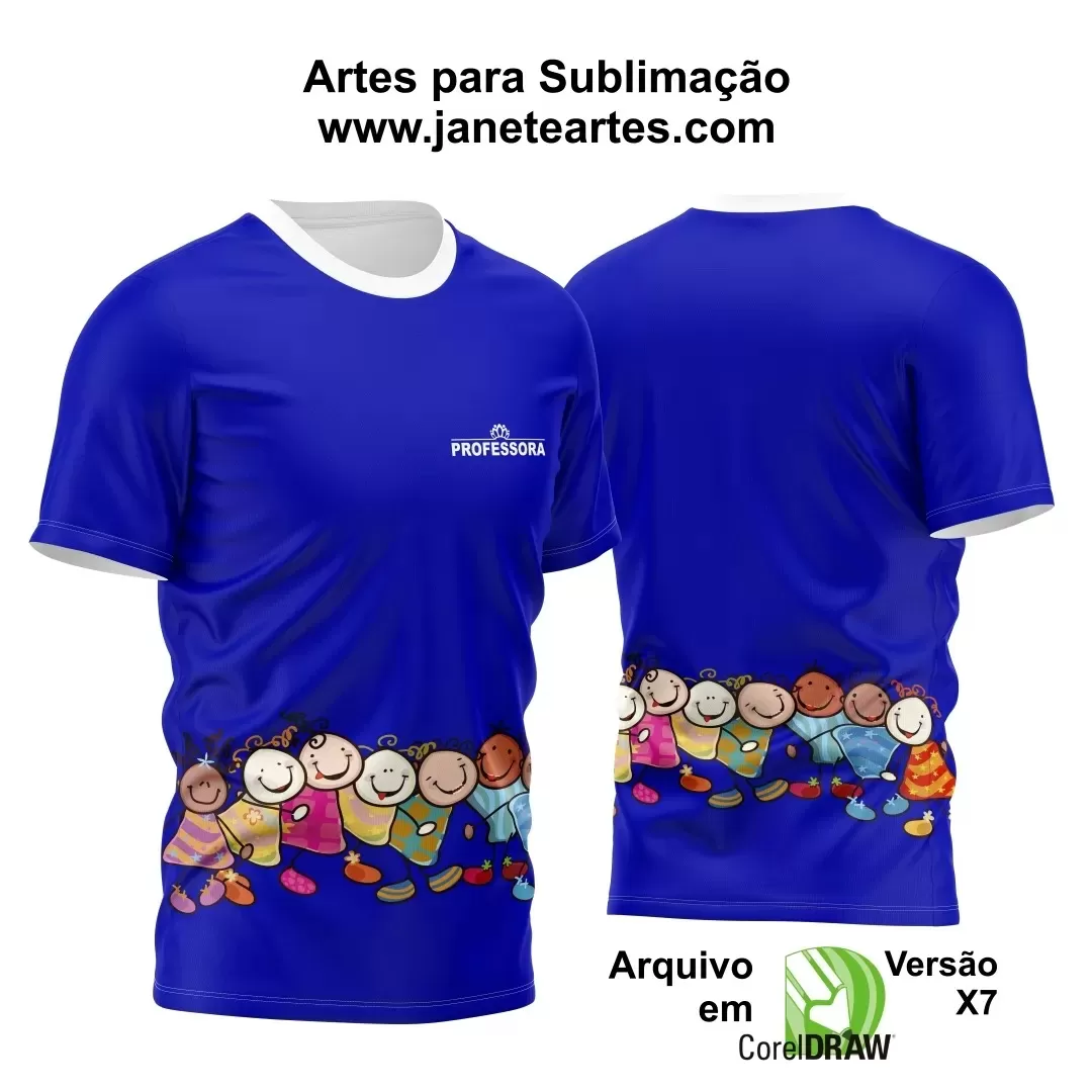 Arte Vetor Estampa Camisa Professor