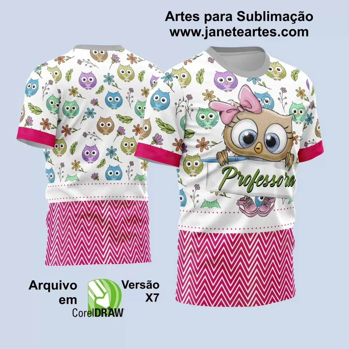 Arte Vetor Estampa Template Camisa Professora - Professor 2024 Modelo 29