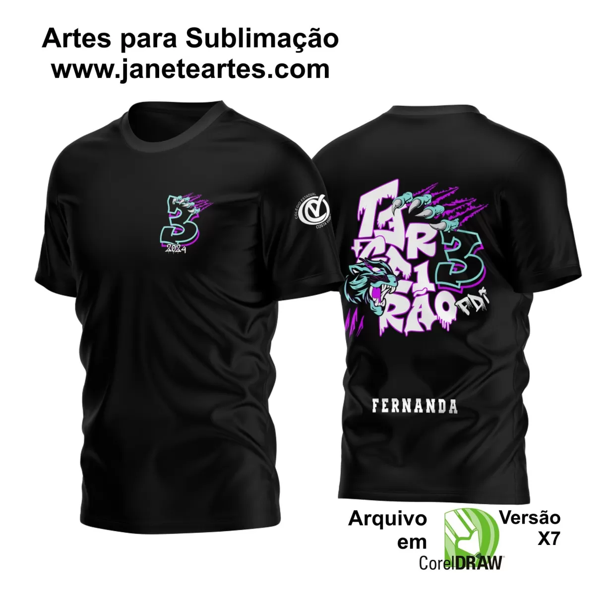 Arte Vetor Template Camisa Terceirão Pantera Negra 2024