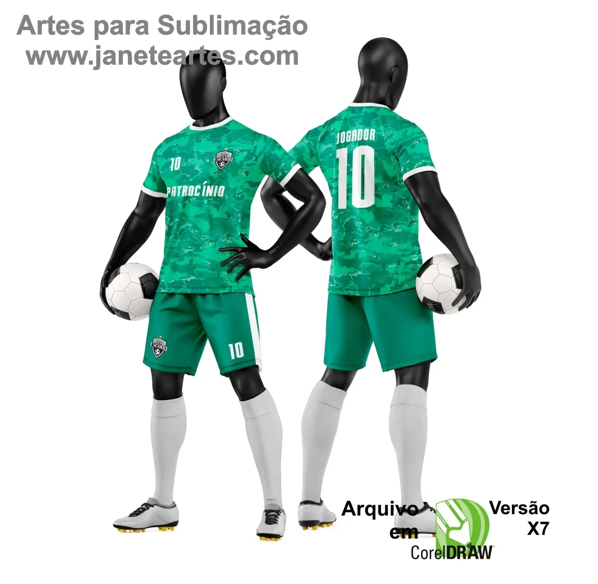 Arte Vetor para Camiseta e Short de Time Amador Arte Vetor para Camiseta e Short de Time Amador