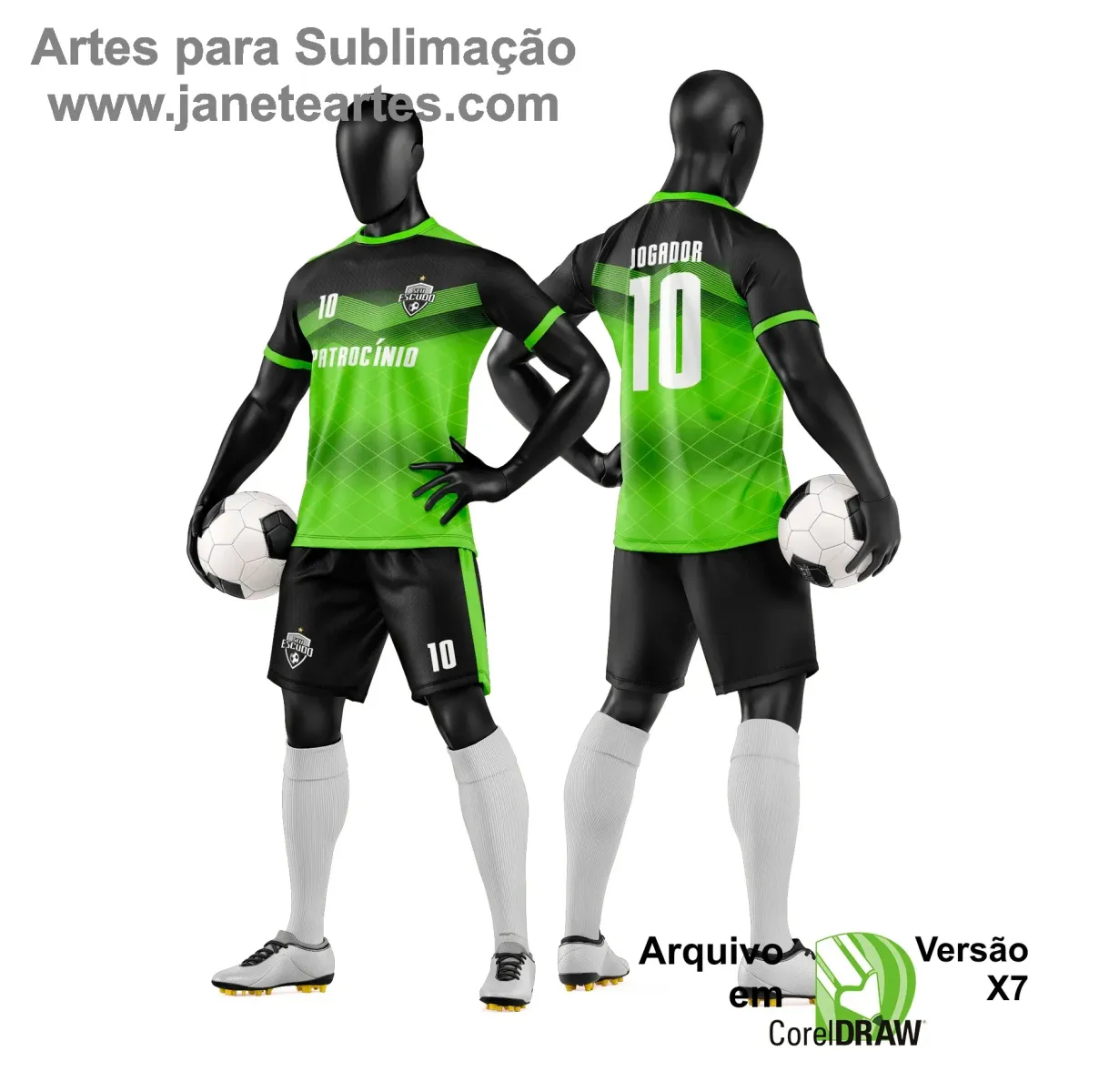 Arte Vetor para Camiseta e Short de Time Amador Arte Vetor para Camiseta e Short de Time Amador
