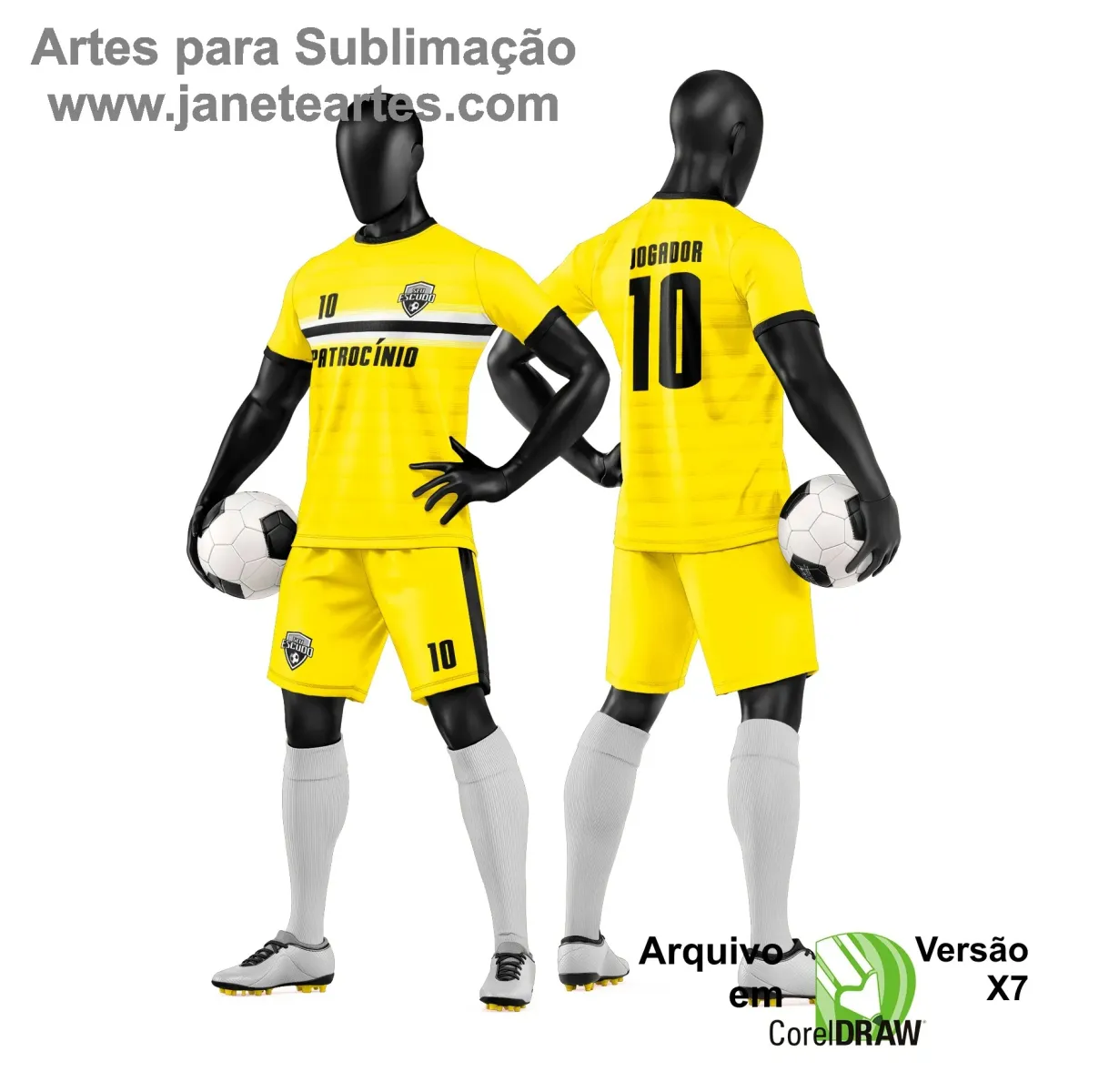 Arte Vetor para Camiseta e Short de Time Amador Arte Vetor para Camiseta e Short de Time Amador