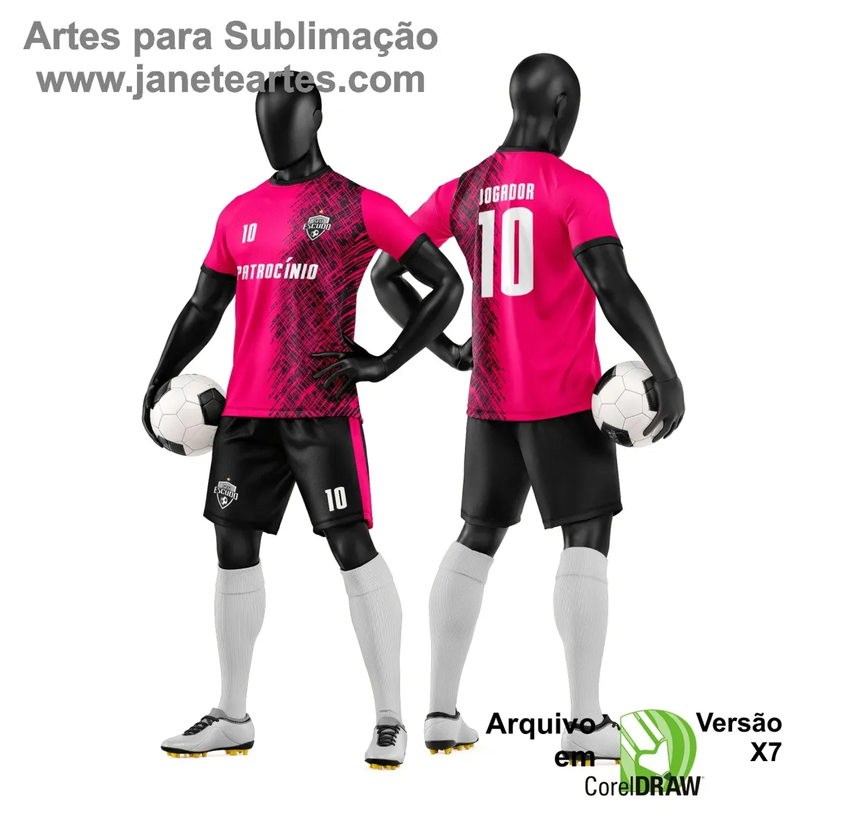 Arte Vetor para Camiseta e Short de Time Amador Arte Vetor para Camiseta e Short de Time Amador