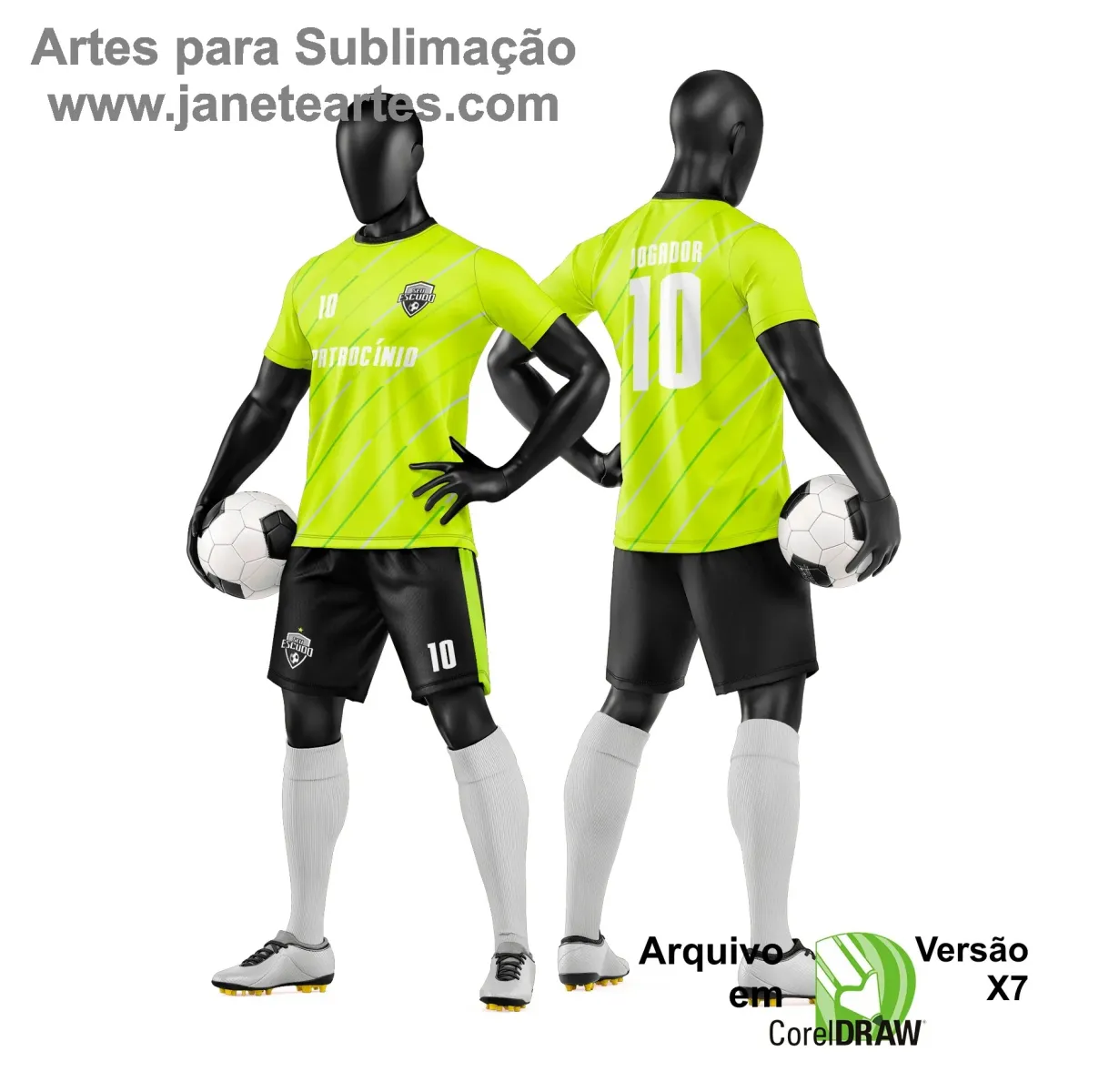 Arte Vetor para Camiseta e Short de Time Amador Arte Vetor para Camiseta e Short de Time Amador