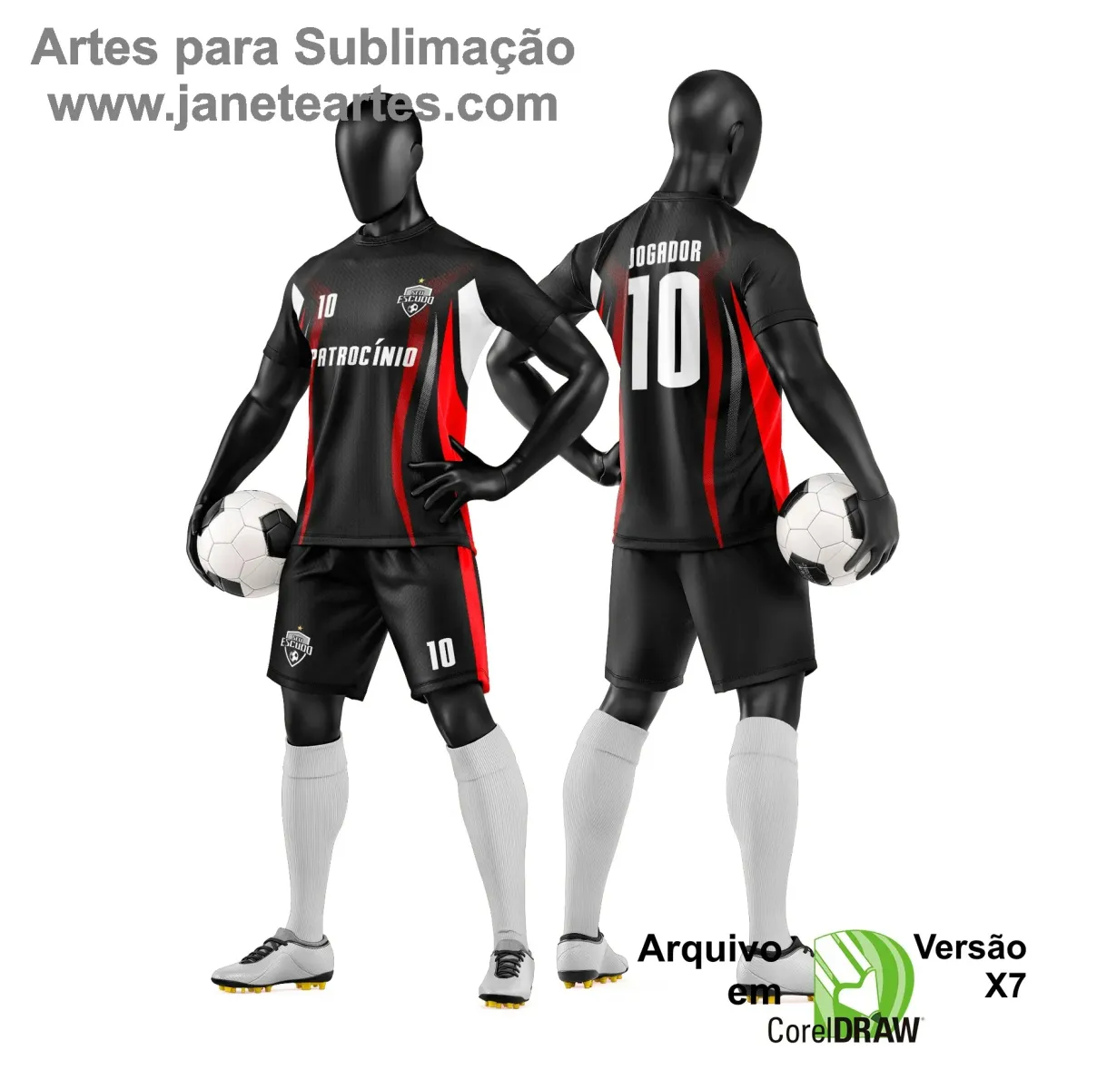 Arte Vetor para Camiseta e Short de Time Amador Arte Vetor para Camiseta e Short de Time Amador