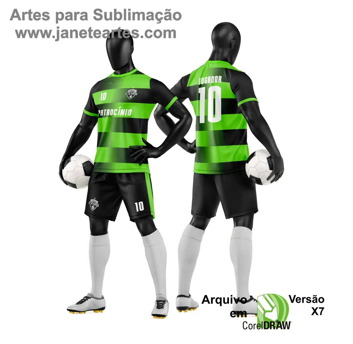 Arte Vetor para Camiseta e Short de Time Amador Arte Vetor para Camiseta e Short de Time Amador