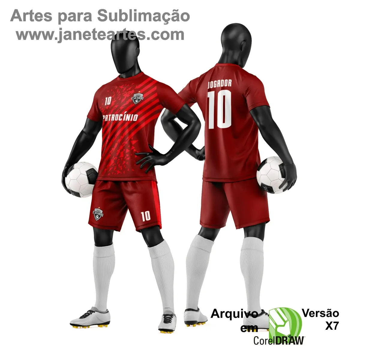 Arte Vetor para Camiseta e Short de Time Amador Arte Vetor para Camiseta e Short de Time Amador