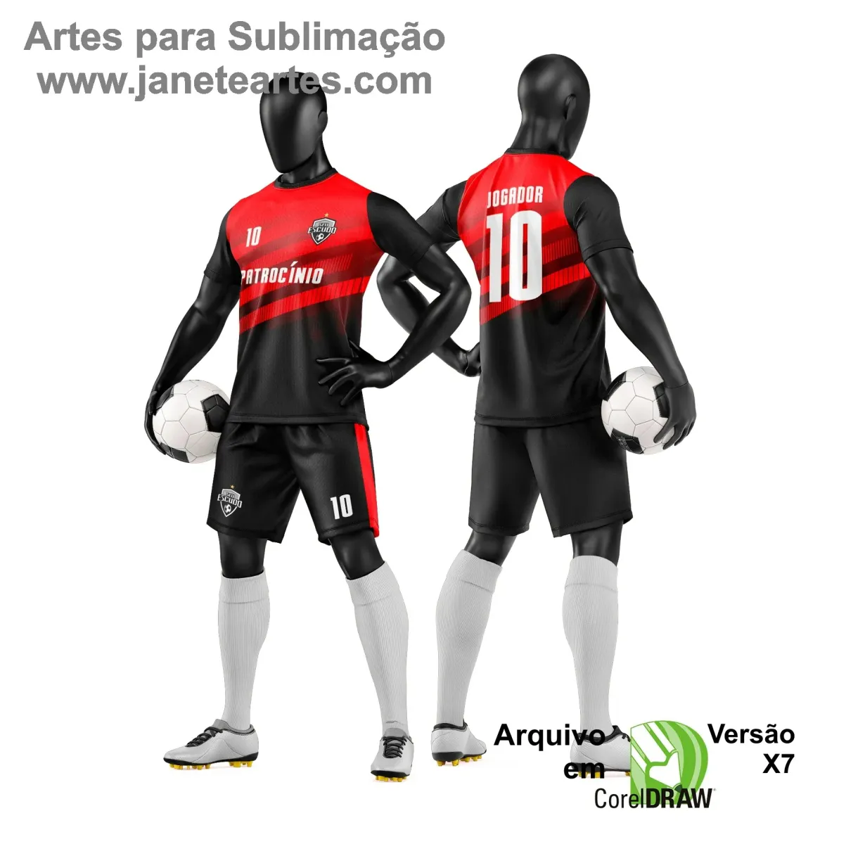 Arte Vetor para Camiseta e Short de Time Amador Arte Vetor para Camiseta e Short de Time Amador