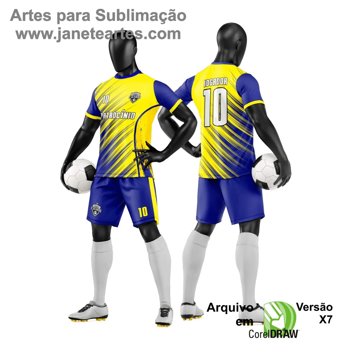 Arte Vetor para Camiseta e Short de Time Amador Arte Vetor para Camiseta e Short de Time Amador