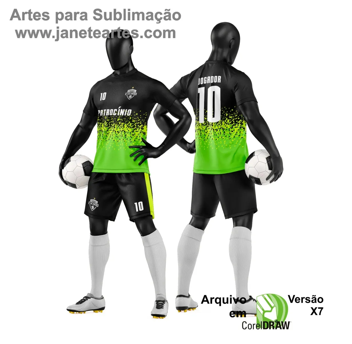 Arte Vetor para Camiseta e Short de Time Amador Arte Vetor para Camiseta e Short de Time Amador