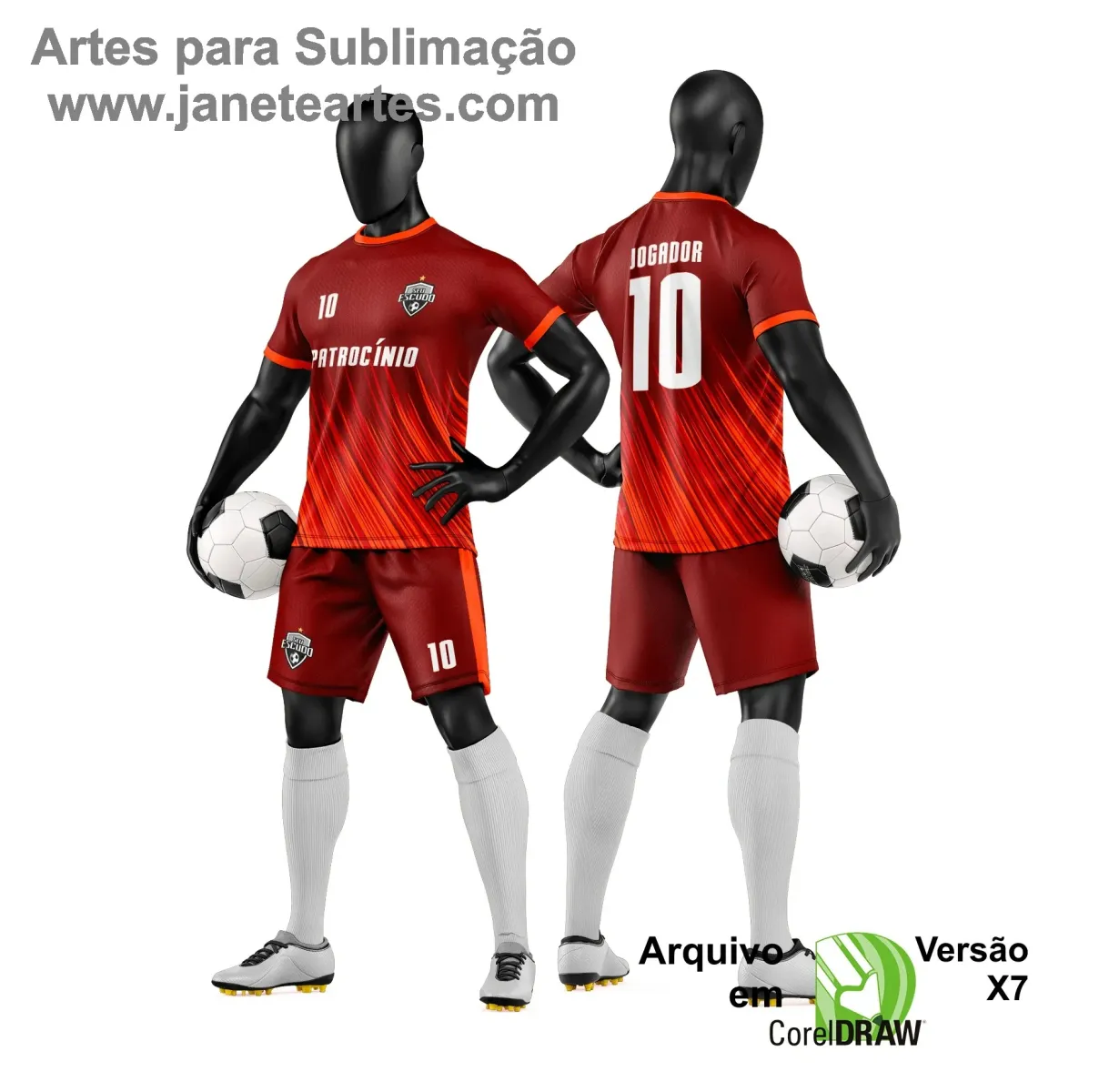 Arte Vetor para Camiseta e Short de Time Amador Arte Vetor para Camiseta e Short de Time Amador