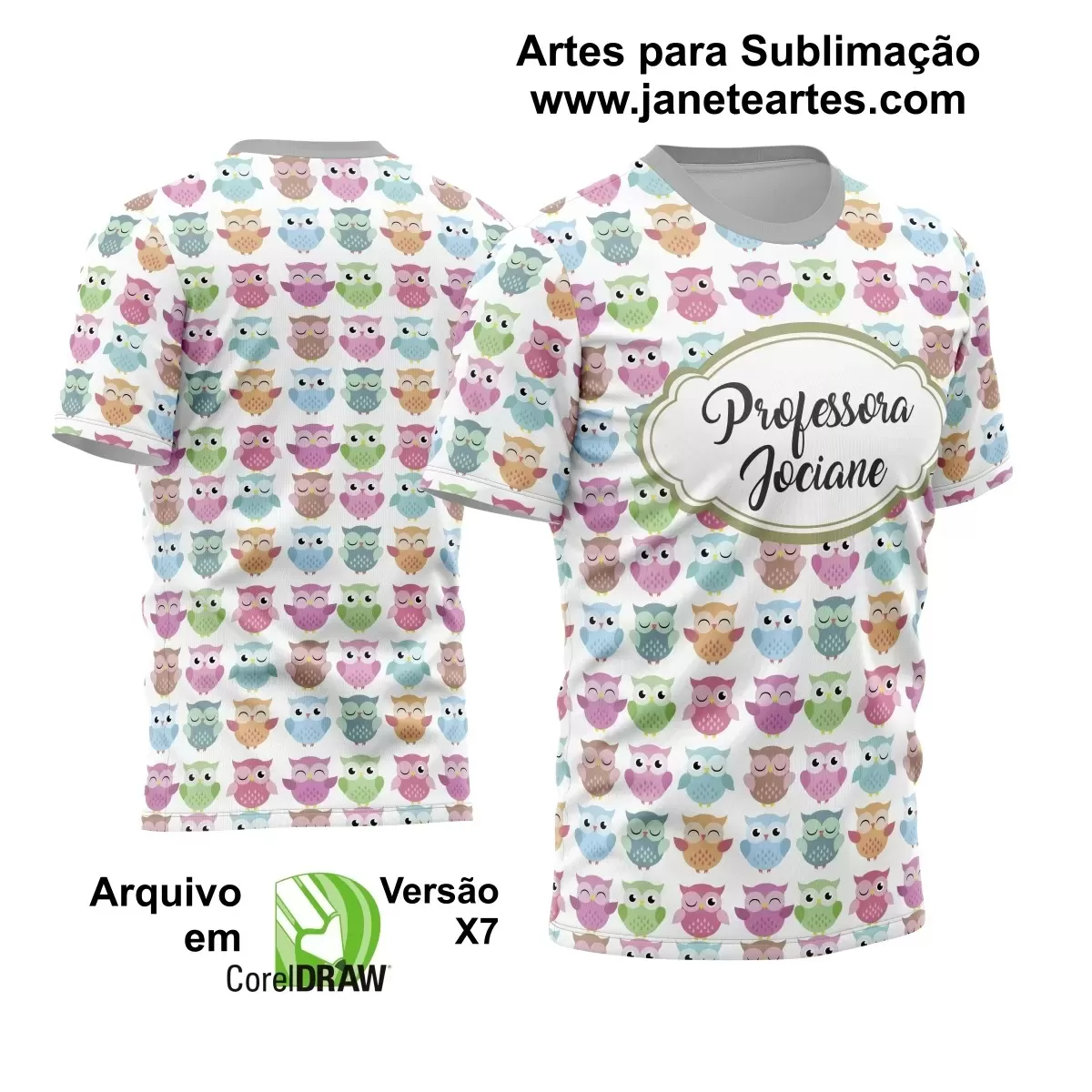 Camisas Personalizadas para Professoras 2024: Arte Vetor Exclusiva - Modelo 02