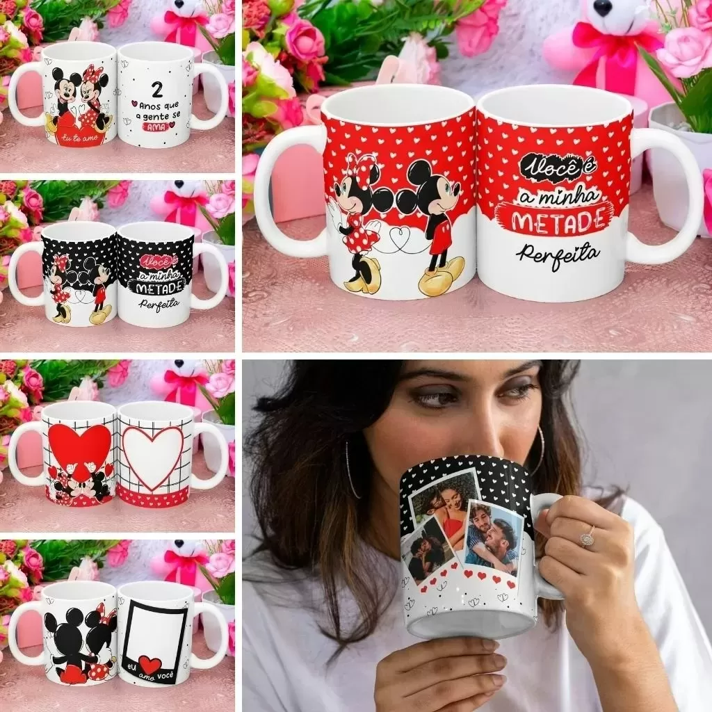 Canecas Namorados Mickey In Love