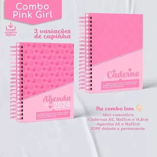 Combo Pink Girl 2024 – Encadernação – Metamorpaper