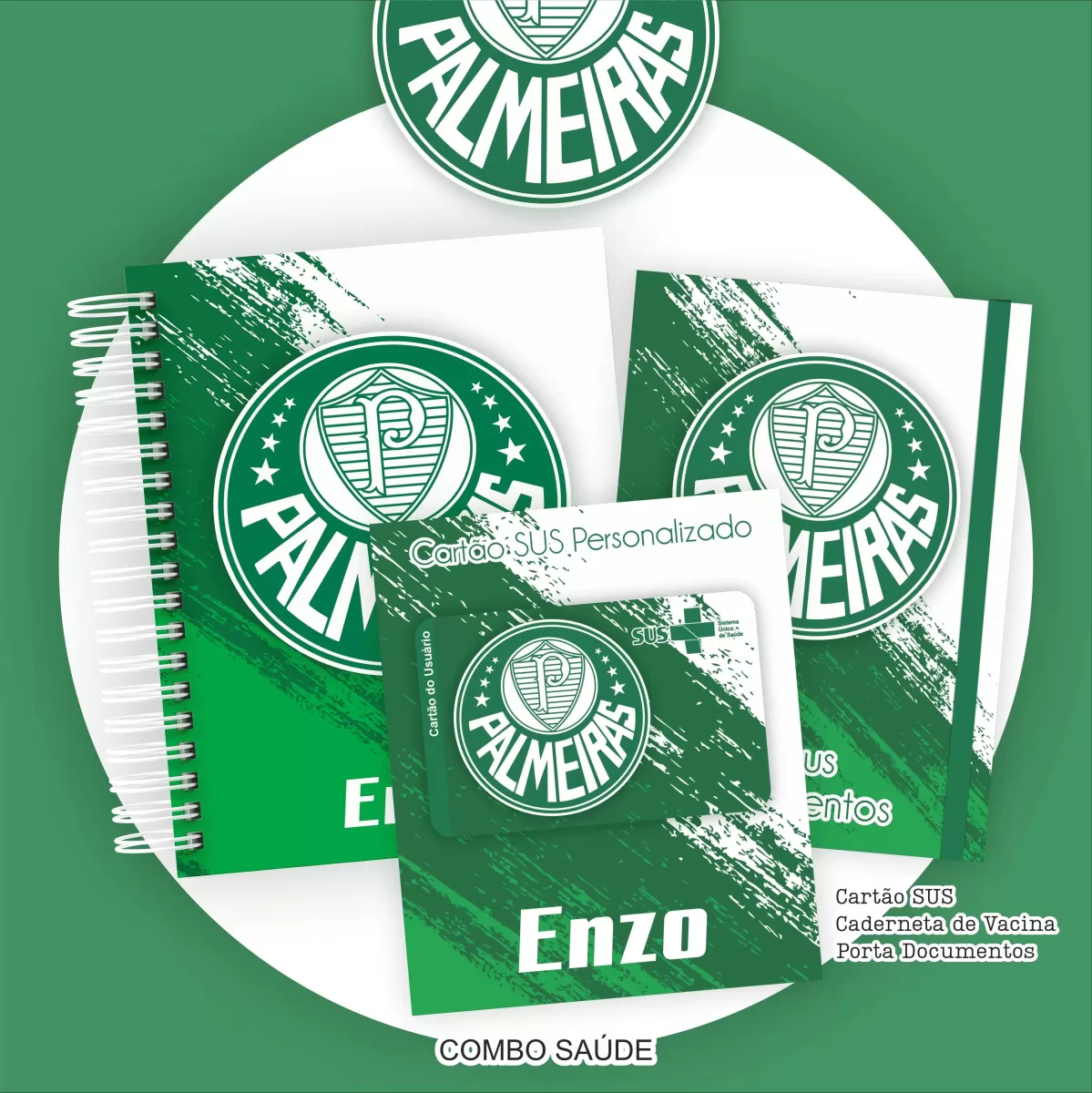 Kit Escolar 2024 Saúde Encadernação – Palmeiras – Pamella Vieira