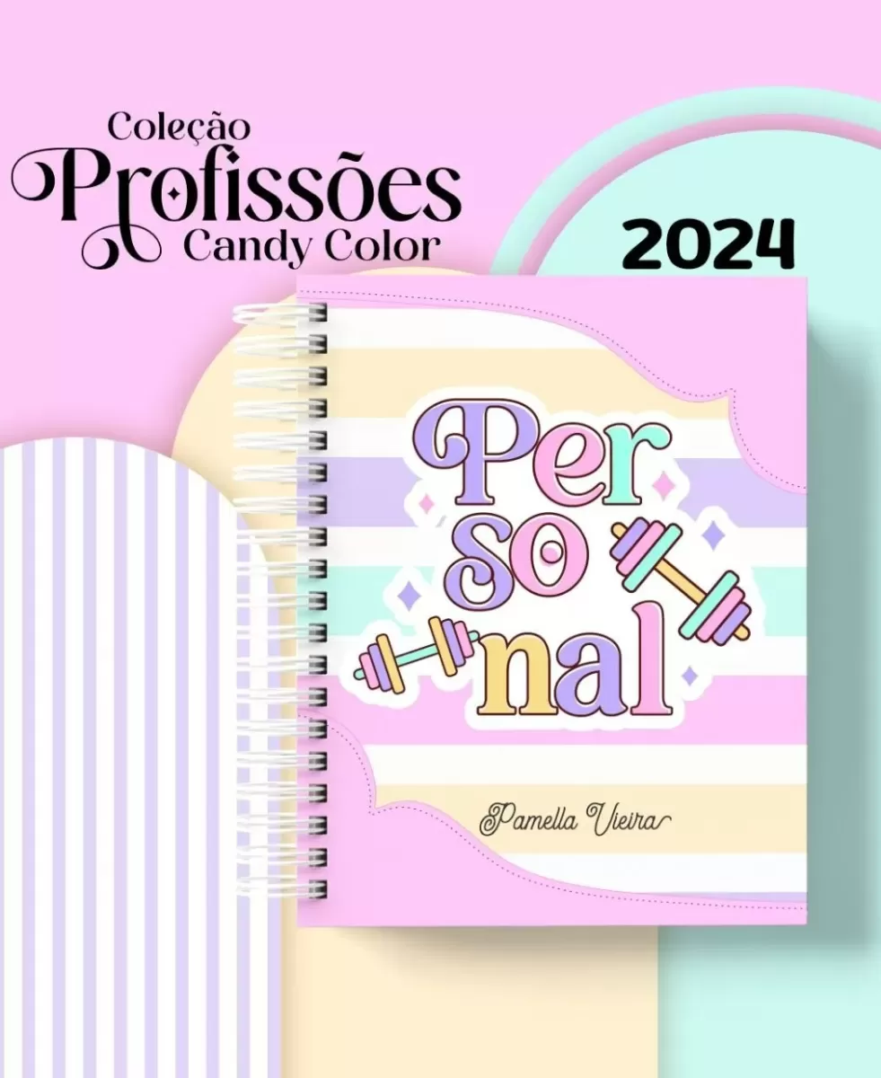 Pack Profissões Candy FEMININA 2024 – Encadernação – Pamella Vieira