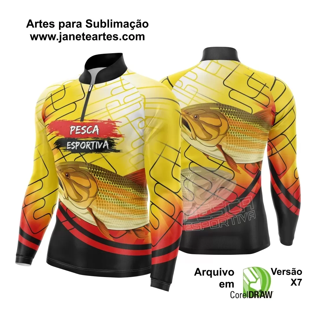 Template  Camisa Pesca Esportiva