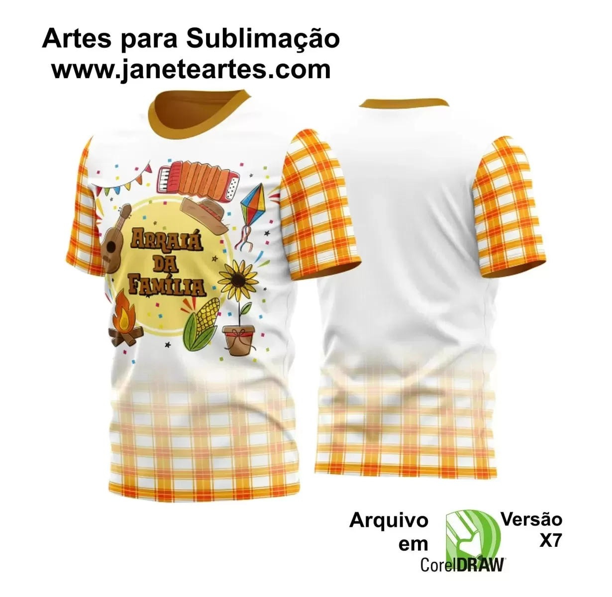 Template Estampa Camisa - Arraiá 2024 - São João 2024 - Festa Junina