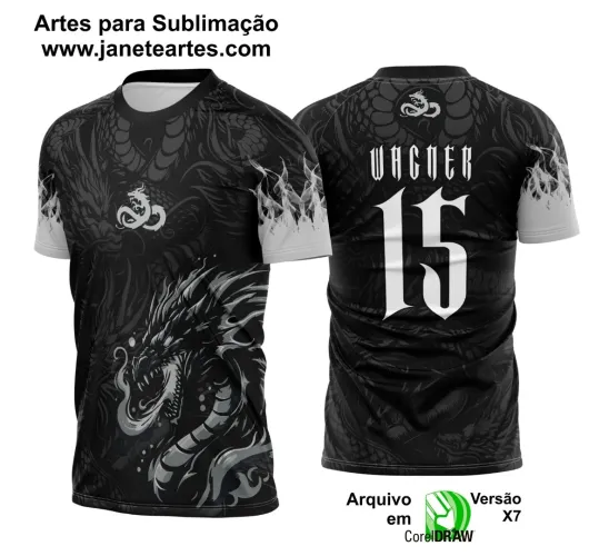 Camiseta Interclasse Dragão Fogo 2025 – Vetor Pronto Camiseta Interclasse Dragão Fogo 2025 – Vetor Pronto