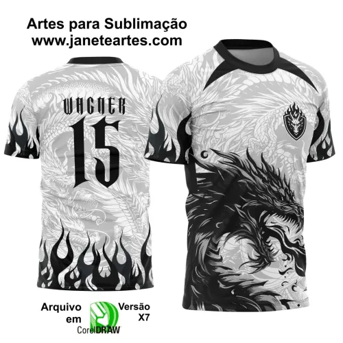 Camiseta Interclasse Dragão Fogo 2025 – Vetor Pronto Camiseta Interclasse Dragão Fogo 2025 – Vetor Pronto