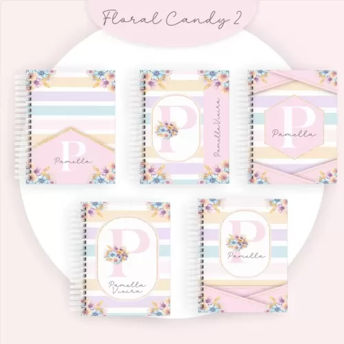 Agendas 2024 Combo Floral Candy (Pamella Vieira)