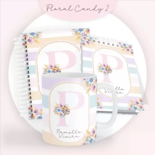 Agendas 2024 Combo Floral Candy (Pamella Vieira)