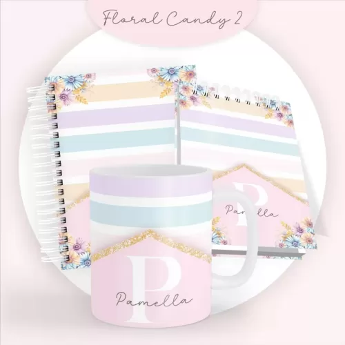 Agendas 2024 Combo Floral Candy (Pamella Vieira)