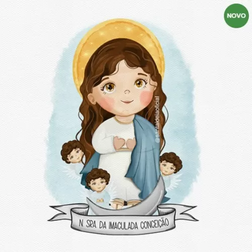 Aquarela Digital – Nossa Senhora Da Imaculada Conceição – Santa Ideia