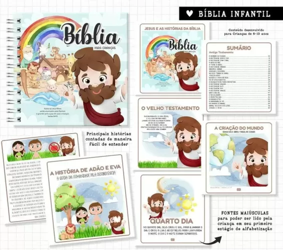 Arquivo Bíblia Infantil – Encaderna com Amor – CORRIGIDA! Arquivo Bíblia Infantil – Encaderna com Amor – CORRIGIDA!