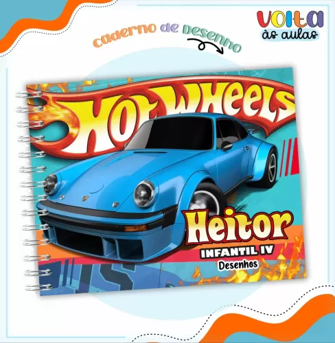 Arquivo Digital – Meninos | Hot Wheels – Volta às Aulas 2024 – Lina Criativa