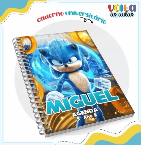 Arquivo Digital – Meninos | Sonic – Volta às Aulas 2024 – Lina Criativa