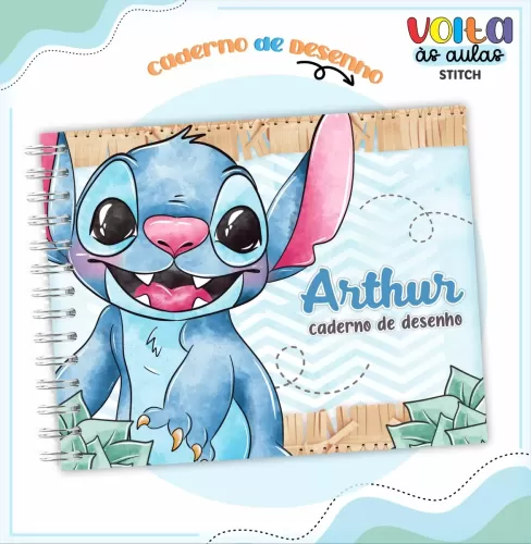 Arquivo Digital – Meninos | Stitch – Volta Às Aulas 2024 – Lina Criativa