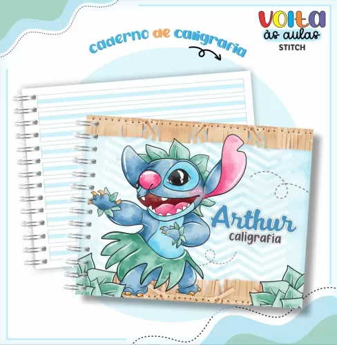 Arquivo Digital – Meninos | Stitch – Volta Às Aulas 2024 – Lina Criativa