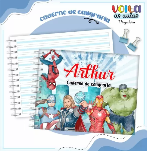 Arquivo Digital – Meninos | Vingadores – Volta Às Aulas 2024 – Lina Criativa