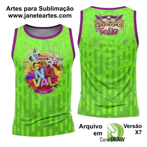 Arte Camisa Bloco Abadá Sublimação Carnaval 2024 - Modelo 106